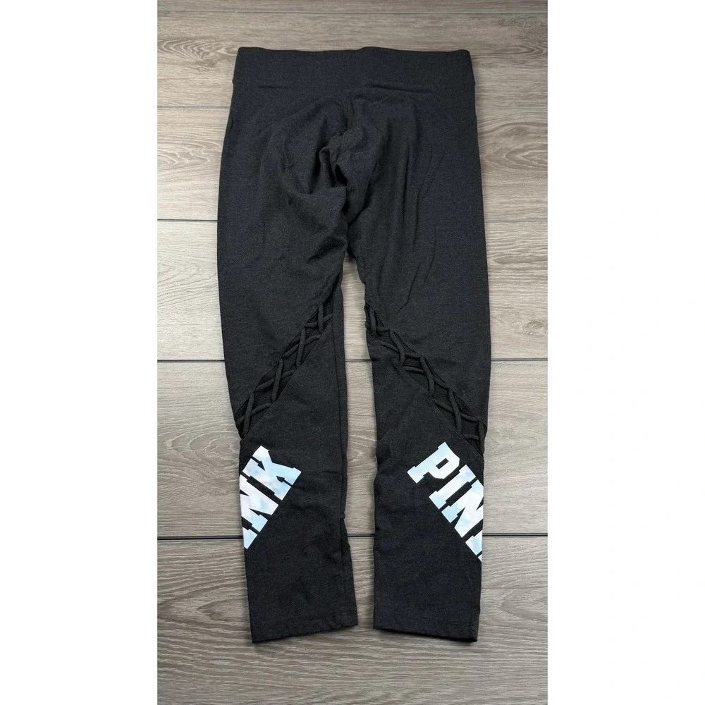 Victorias Secret Pink Women's Yoga Athletic Leggings Grey Size Large‎